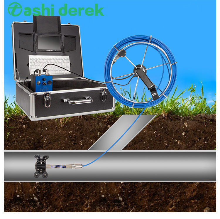 

FREE DHL Pipeline Inspection Camera H1 7inch Endoscope Borescope 1080P HD Drain Sewer-pipe Camera Support Video Recording