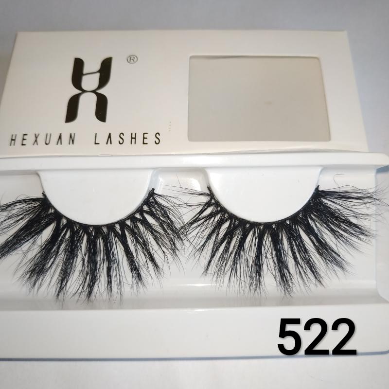 

HEXUAN LASHES 100% Cruelty Free Handmade 25MM Mink Lashes Natural Long Full Strip Makeup