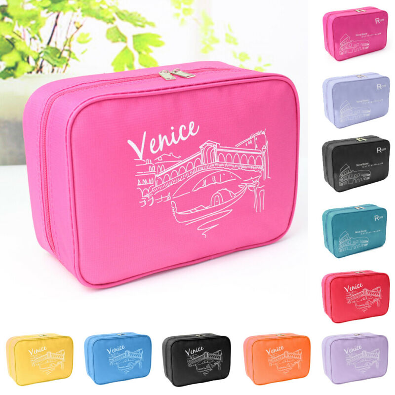 

Waterproof Travel Cosmetic Bag Nylon Hanging Unisex Wash Bag Make Up Organizer Bathroom Wash Storage