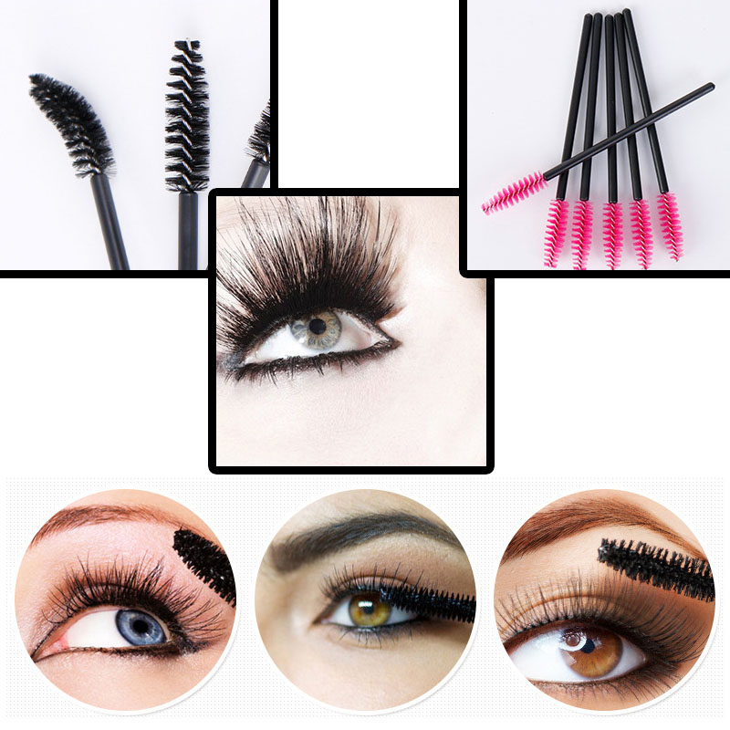 

50PCS Eyelash Brushes Makeup Brushes Disposable Mascara Wands Applicator Eye Lashes Cosmetic Brush Makeup Tools 29