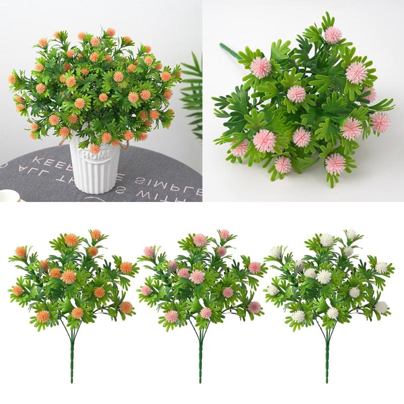 

Plastic Artificial Flowers Wedding Decorative Flowers For Home Party Holiday Christmas Garden Yard Ornament, White
