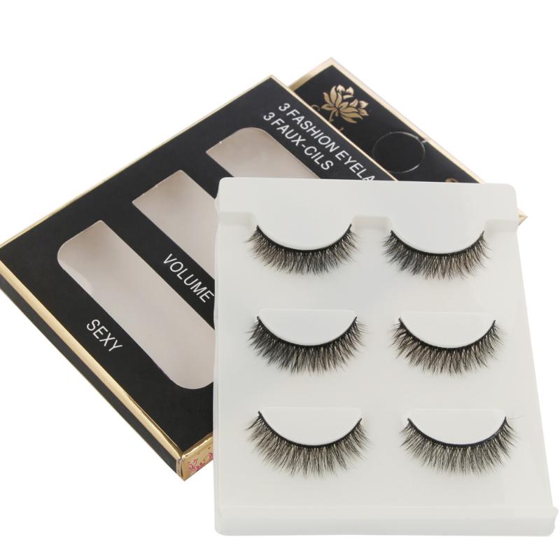 

Best False Eyelashes Women 1Box Luxury 3D False Lashes Fluffy Strip Eyelashes Fashionable Professional Synthetic Hair Aug12
