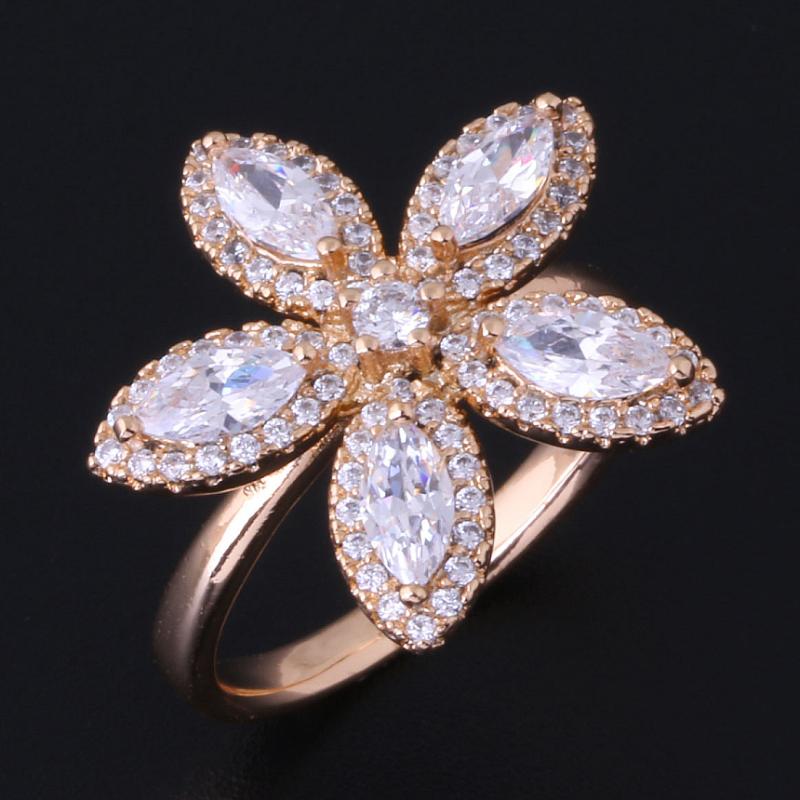 

Love Monologue Zircon Engagement Ring for Women Yellow Gold Color Wedding Rings Austrian Crystals Jewelry Top Quality X0045