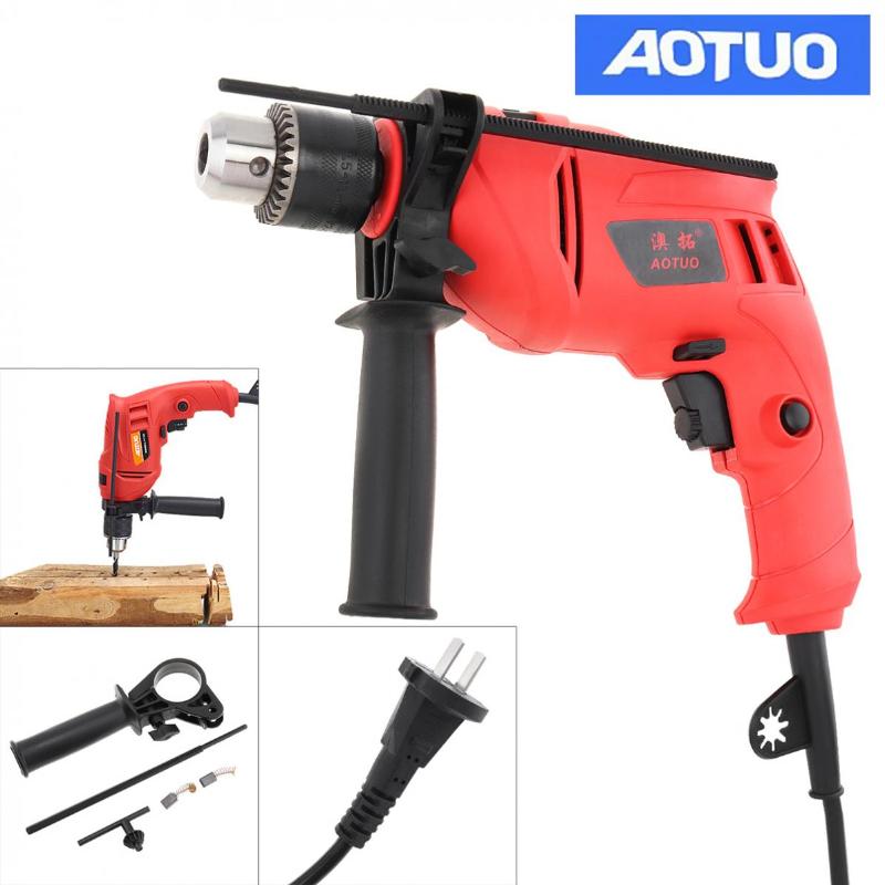 

220V 710W High Power Handheld Electric Drill with Depth Ruler and 13mm Drill Chuck Handling Screws /Punching /Polishing
