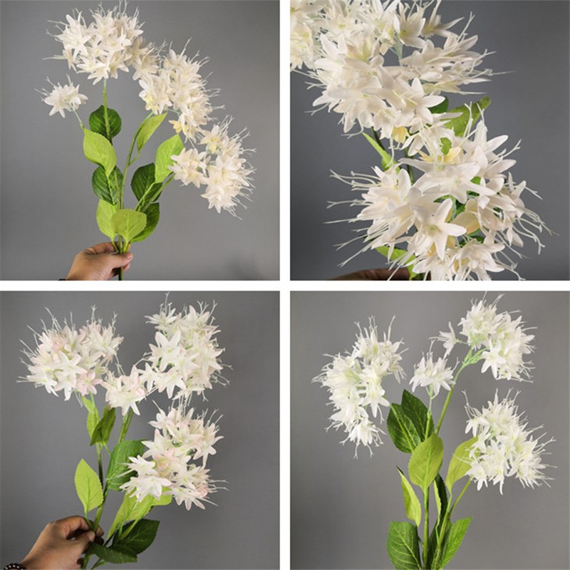 

10P Fake Long Stem Gypsophila (4 heads/piece) 30.71" Length Simulation Hydrangea for Wedding Home Decorative Artificial Flowers, Blue