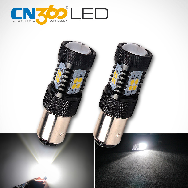 

CN360 2PCS 950Lumens SMD3030 White 1157 BAY15D P21/5W Car LED Lamp DC 12V Auto Brake Light Led Bulb, As pic