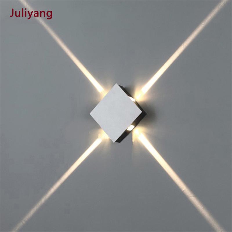

Led wall lamp bedside lamp bedroom living room wall modern simple creative corridor hotel cross star light ac85-265v
