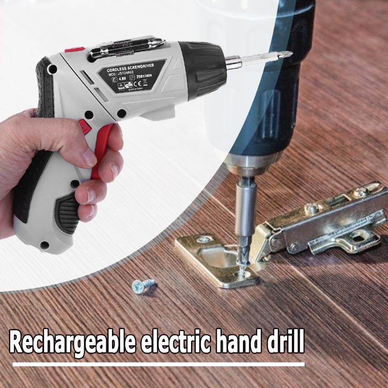 

Classic Texture Hand Wrench Tools Set Handheld Electric Screwdriver Set Household Charging Cordless Drill Power Tools