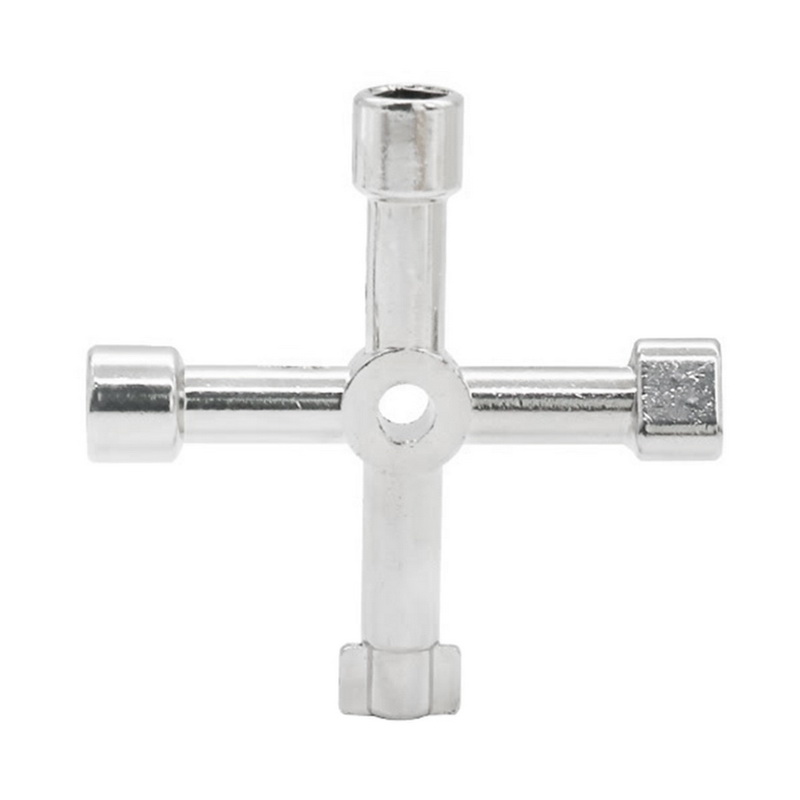 

2020 New Universal Cross Key Triangle Square Wrench Spanner Triangle Electric Elevator Cabinet Valve Bicycle Repair Best