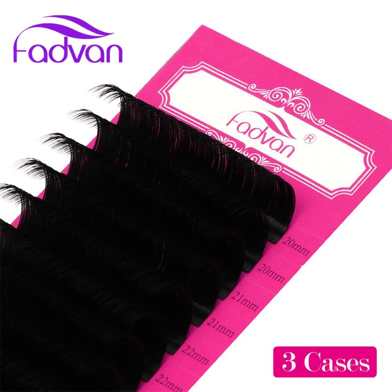 

3 Cases Super Long Eyelash Extensions 15-25mm Faux Mink Individual False Eyelashes Extensions Lash Supplier