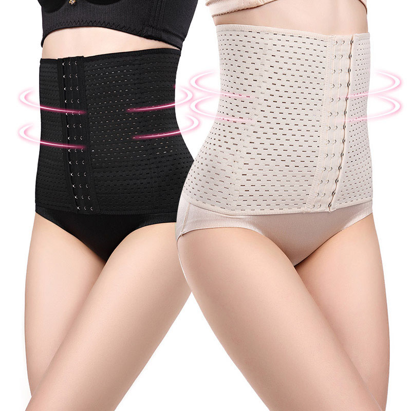 

Women Slim Abdominal Belt Breathable Postpartum Belt Ladies Slimming Corset Breast Waist Support Protector Abdominal Band XS-6XL, Black