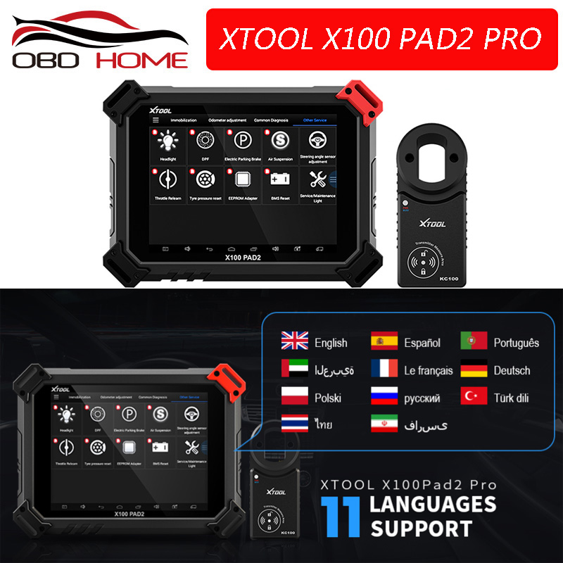 

XTOOL x100pro2 x100 pad x100 pad2 pro PAD2 OBD2 Diagnostic Tool with 4th5th Immo Key programmer All Special functions