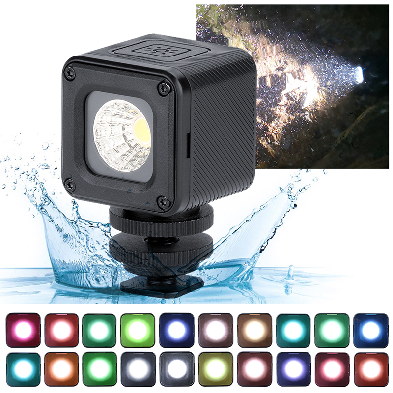 

Multifunctional Waterproof Dimmable Mini LED Light For DSLR Dji Gimbal Versatile Mini Camping Diving Lighting