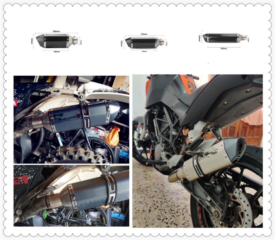 

38MM-51MM Universal Motorcycle Accessories Muffler Exhaust Pipe for Aprilia 750 FALCO SL1000 DORSODURO 1200