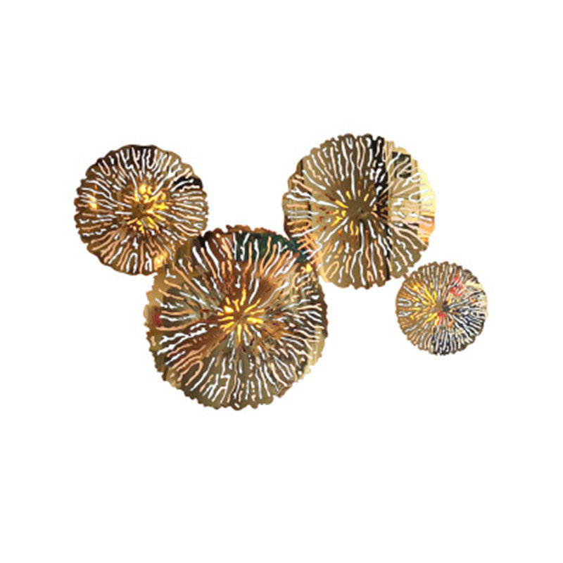 

Nordic light luxury special Lotus wall lamp decoration background wall stair bedside living room mirror front lamp aisle light