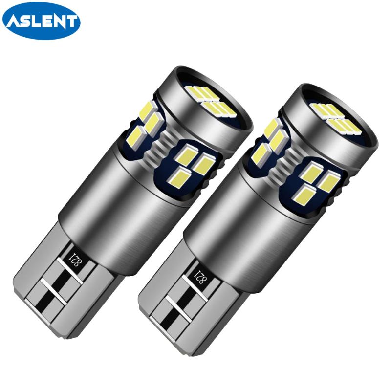 

ASLENT 2pcs T10 W5W 194 168 LED Bulbs 3030 2SMD Car Accessories Clearance Lights Reading lamp Auto Light 12V White red yellow, As pic
