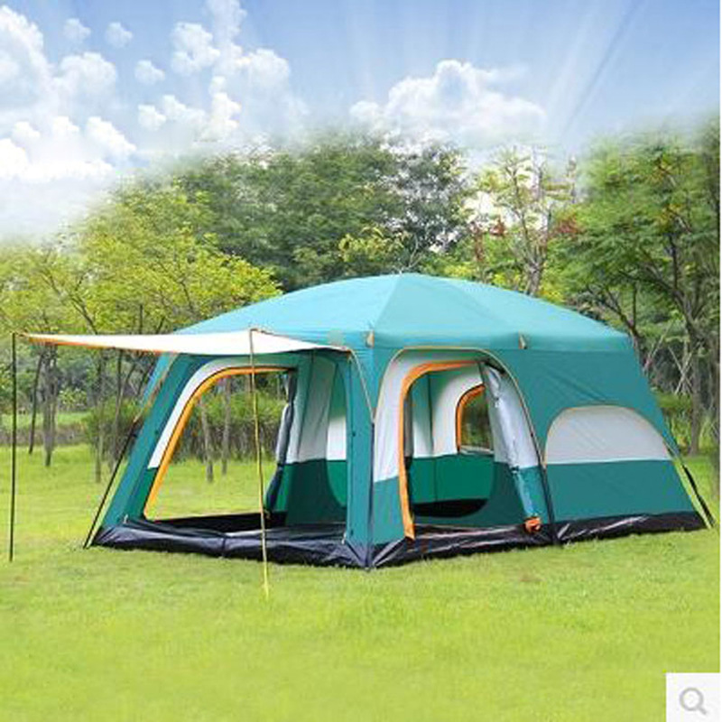 

6-12 People Tent Outdoor Camping For Family Hiking Automatic Season Family Party Beach Tents Large Space Camping Accessories