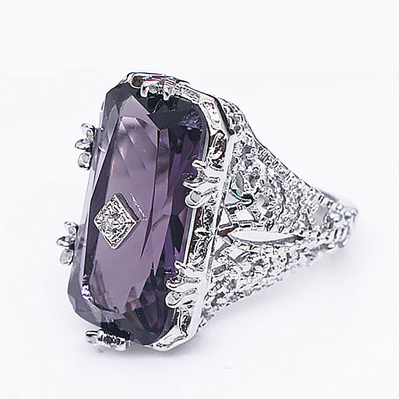 

Fashion Retro Rings For Women Exquisite Female Silver Color Ring Jewelry Charming Ladies Party Jewelry Girls Gifts