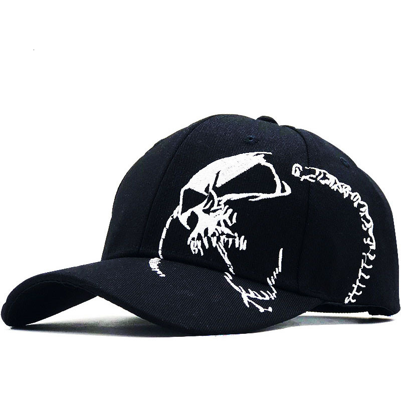 

100% Cotton Outdoor Men Baseball Cap Skull Embroidery hats sports snapback caps for men women unisex, 01