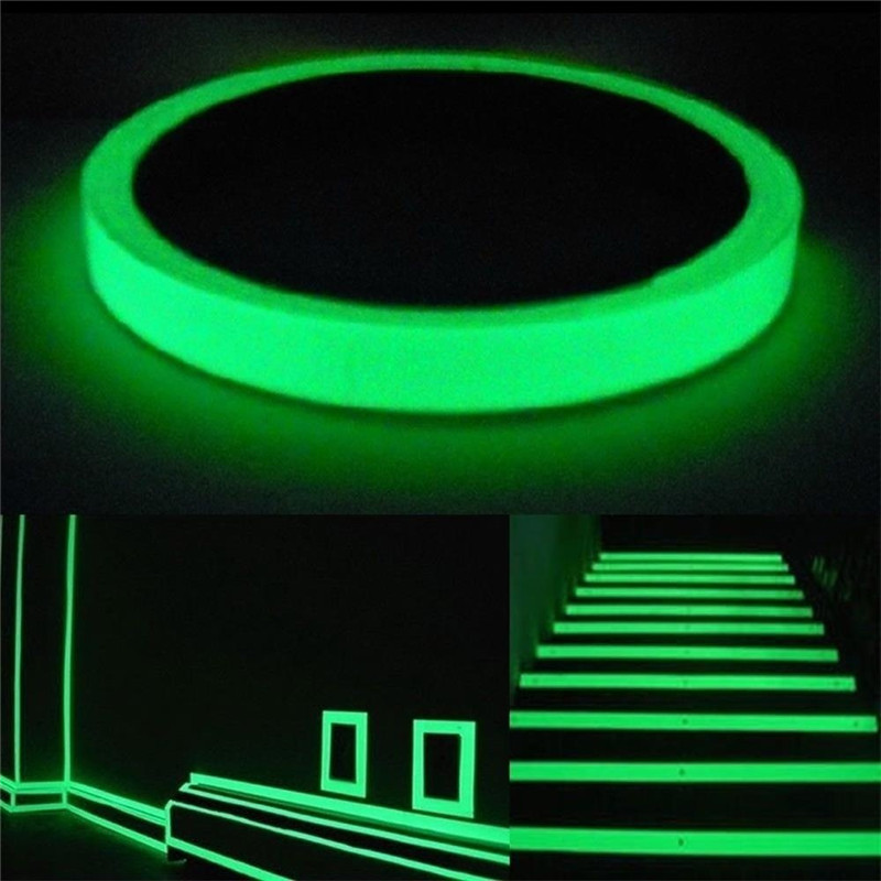 

Luminous Tape Self-adhesive Photoluminescent Night Vision Glow In Dark Wall Sticker Safety Warning Security Stage Decoration
