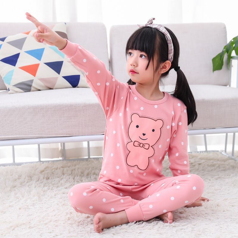 

Winter Gilrs Boy Cotton Nightwear Long-sleeve Christmas Pajamas Cartoon Kids Pajama Sets Children Sleepwear Toddler Baby Pyjamas, Yl-02