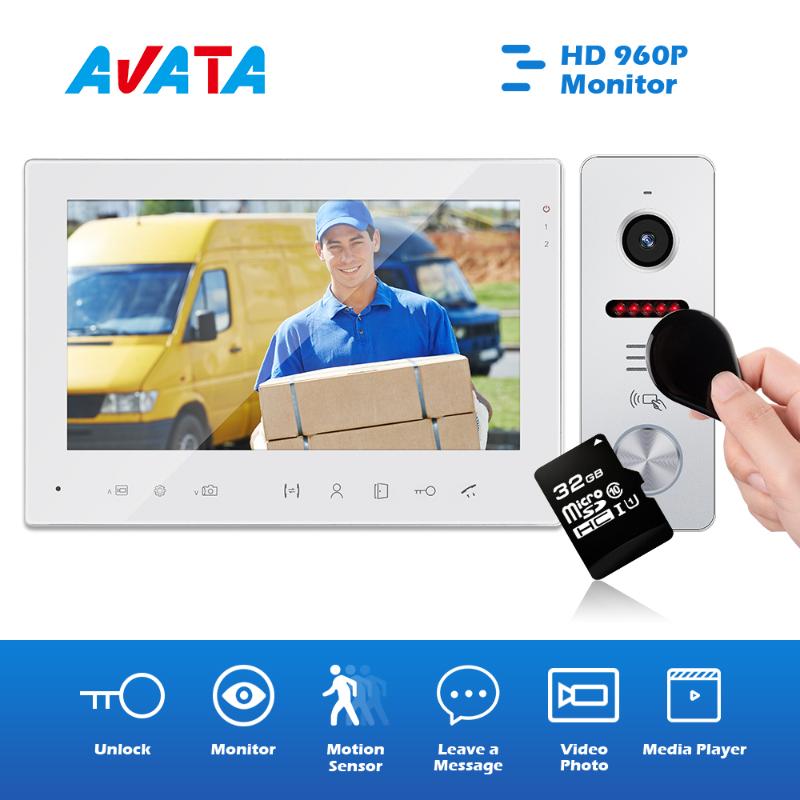 

Video Doorbell Residential Intercom for the Apartment Security Night Vision Device Waterproof Door Phone Support Monitor Unlock