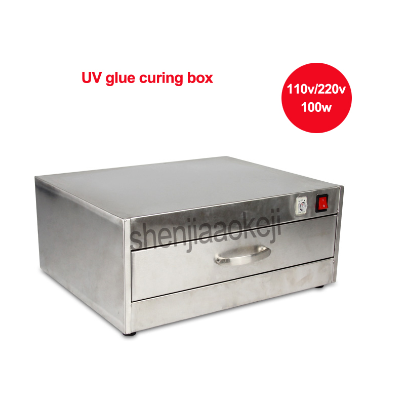

84 LED lamp beads UV glue curing box LED ultraviolet curing light box 110v/220v Stainless steel UV glue oven