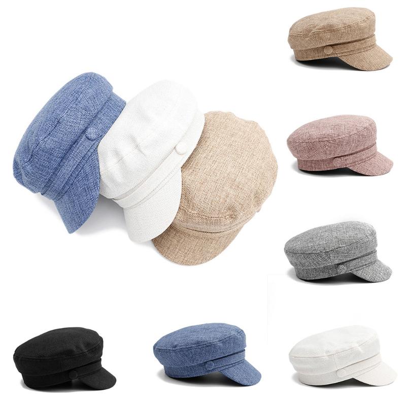 

Vintage Women Winter Solid Hat Beret Cap Korean Painter Newsboy Berets, Black