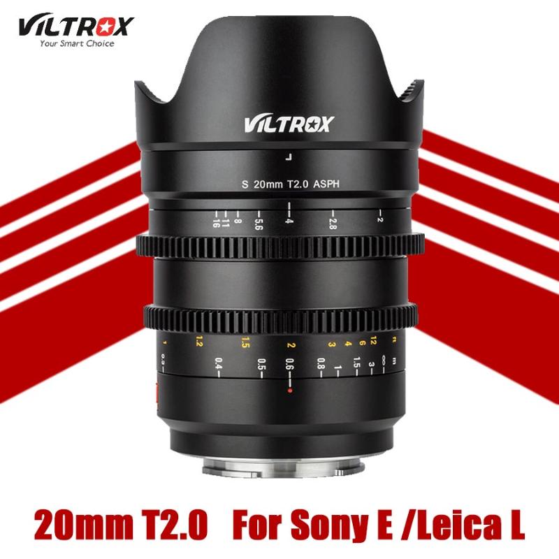 

Viltrox 20mm T2.0 Full Frame Movie Lens For Sony E-mount Camera A9ii A7RIV A7III A7SII for Leica L mount MF Cinematic Lens