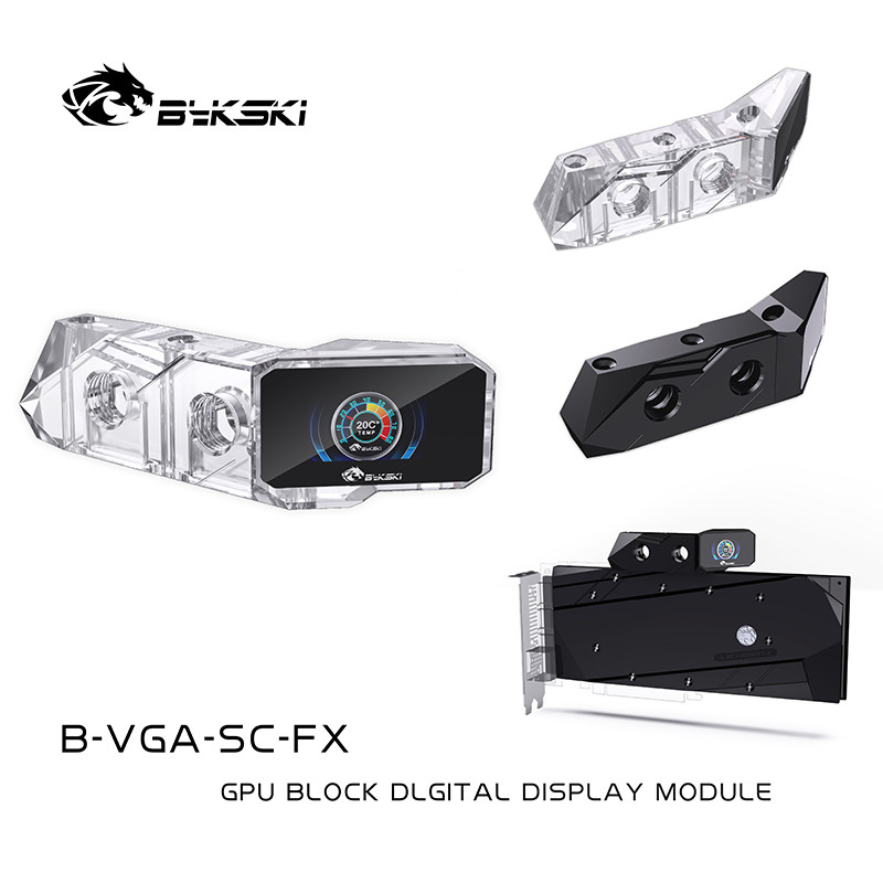 

Bykski B-VGA-SC-FX Thermometer For GPU Water Block Digital Temperature LCD Screen OLED Temperature Monitor CNC Module