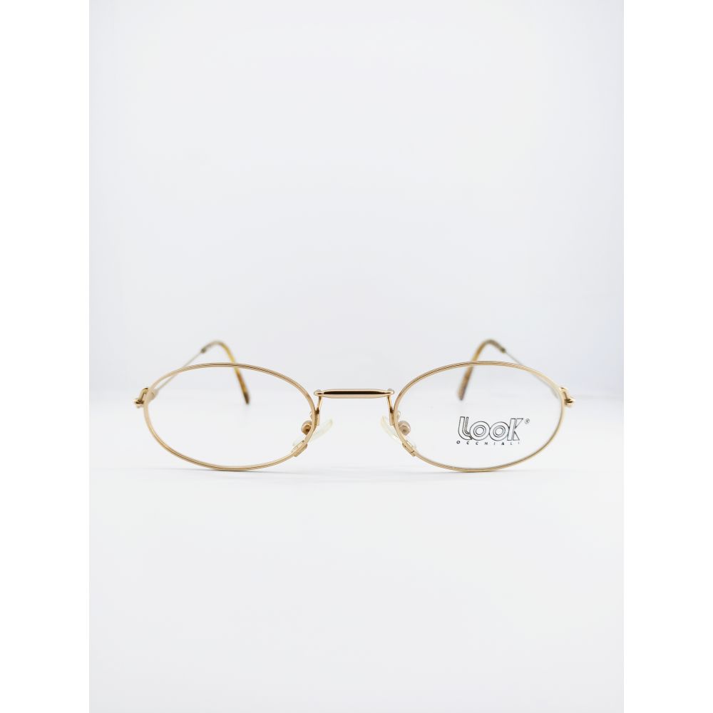 

Oval vintage unisex eyeglass, Gold oval eyewear, Luxury vintage glasses, Titanium eyeglass frame, Unisex prescription glasses