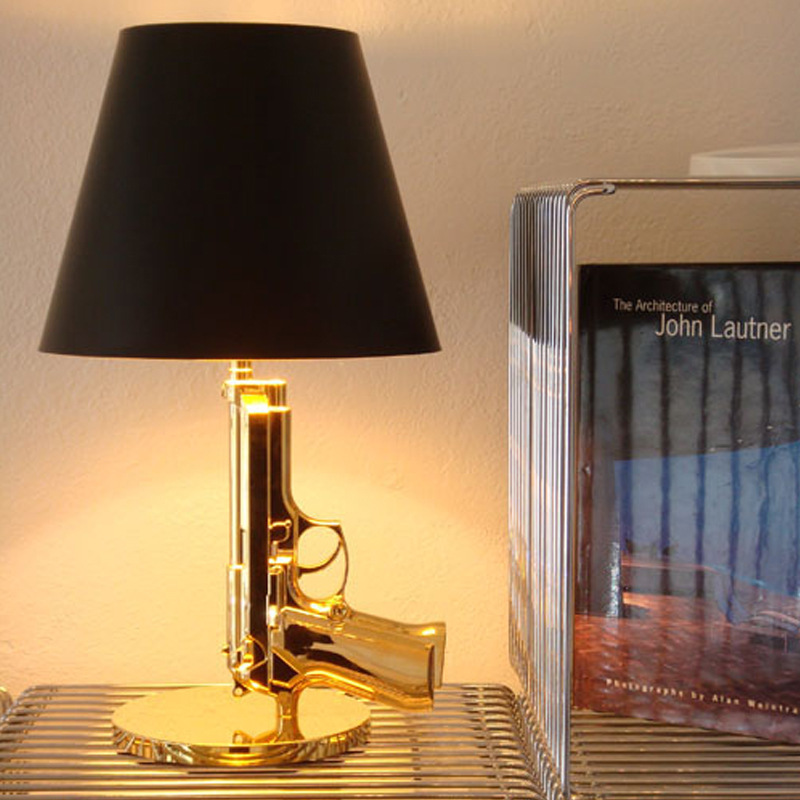 

Modern Resin Metal Gun Table Lamp Villa Hotel Living Room Bedroom Beside Reading Desk Light TA061