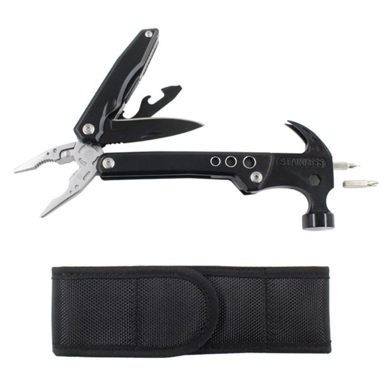 

Multifunctional Hammer Home DIY Claw Hammer Foldable Wire Stripper Plier Hex Screwdriver Car Emergency Rescue Camping Hand Tools