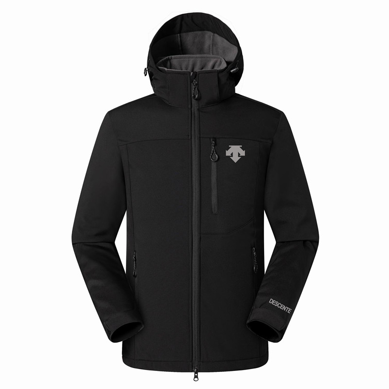 

2019 New The Mens DESCENTE Jackets Hoodies Fashion Casual Warm Windproof Ski Face Coats Outdoors Denali Fleece Jackets 09, Black