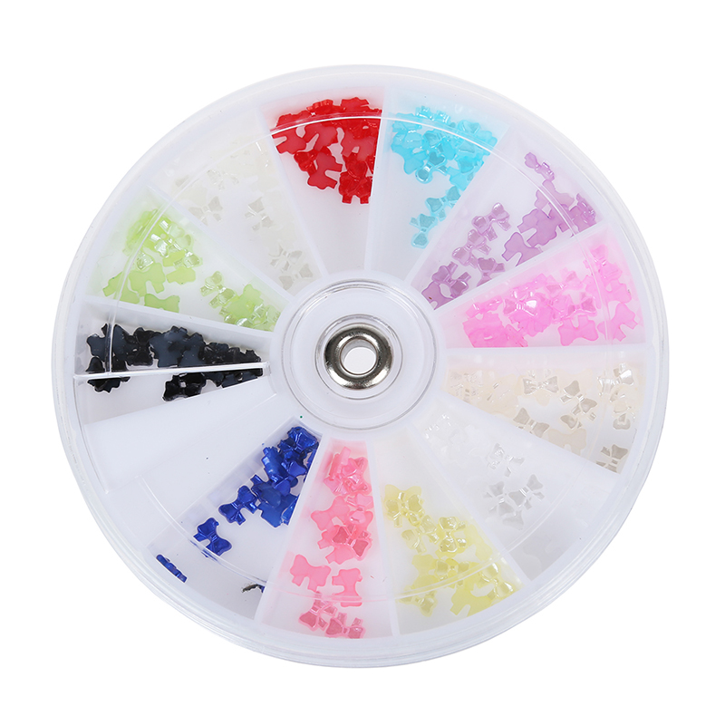 

Bow Bows Pearl Nail Art Stone Wheel Rhinestones Beads