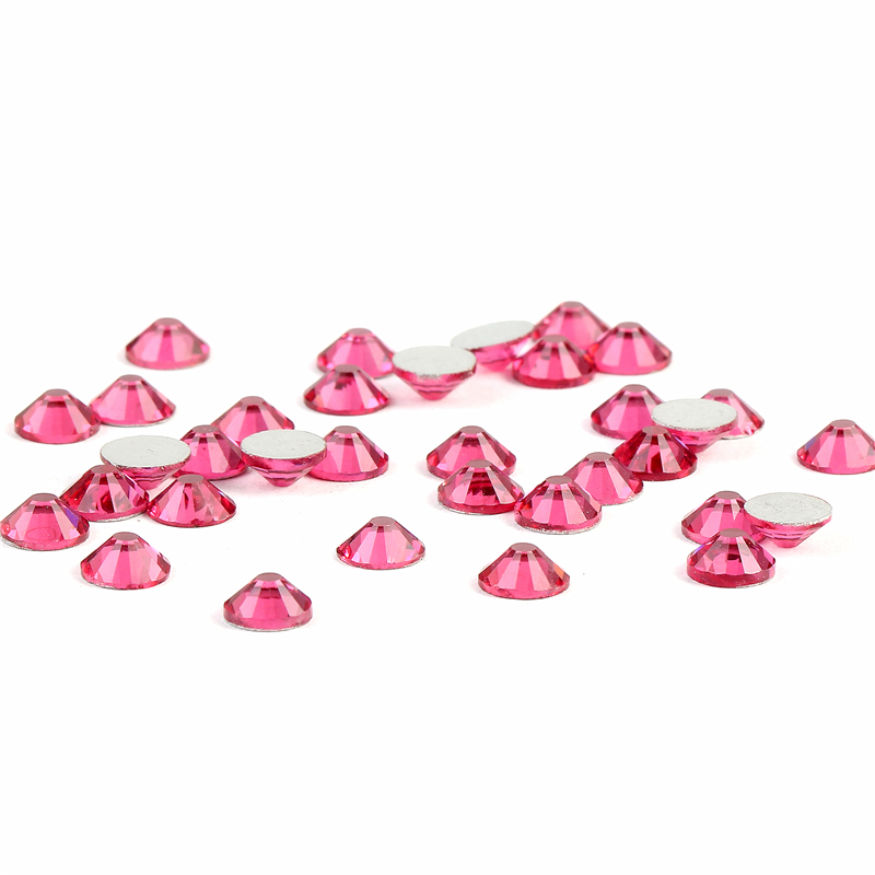 

CCBLING Rose ss3-ss30 Nail Rhinestones Flat Back Non Hotfix Glitter Nail Stones,DIY 3d Phones Decorations Supplies