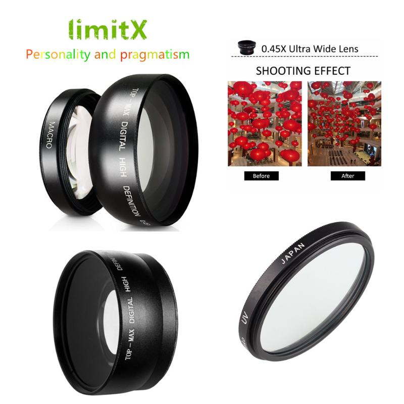 

37mm 0.45X Super Wide Angle Lens Macro & UV Filter for Olympus OMD EM10 II OM-D E-M10 / Mark I II III 1 2 3 with 14-42mm Lenses