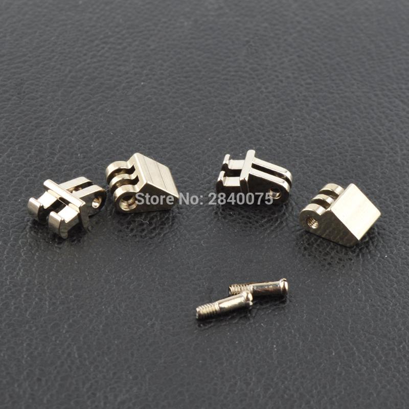 

1set Glasses hinges for plastic frame acetate frame wood horn nickel color screw on with screws repair glasses accessories
