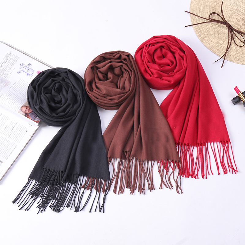 

Ladies Scarf Cashmere Men's Scarf Plaid Fringed Autumn And Winter Thick Warm Men And Women Shawls 75*13inch