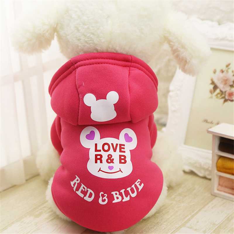 

New Fleece Puppy Dog Coat Cat Pet Clothes Cute Bear Costume Warm Soft Autumn Yorkie Chihuahua Hoodie Clothing for Dogs -XXL, Navy