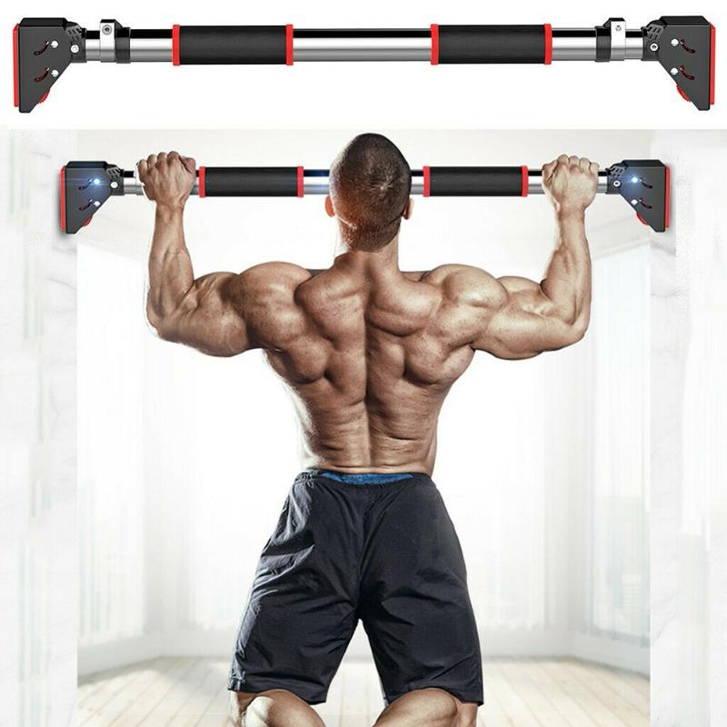 

Doorway Heavy Horizontal Bar Duty Pull-Up Bar Workout Upper Body Trainer Home Indoor Fitness Equipment - 72-92cm