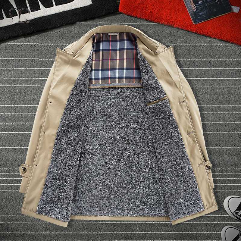 

Woolen Coat Men Winter Autumn Fashion Thick Warm Trench Jacket Mens Leisure Slim Fit Single Breasted Casual Long Overcoat Male, Bjcx8808 blue