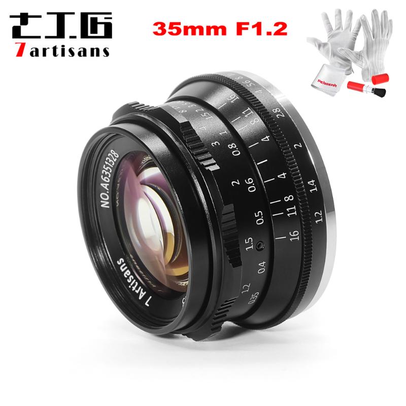 

7artisans 35mm F1.2 APS-C Manual Fixed Prime Lens for Sony E Mount for M4/3 Mount Fuji FX A6500 A6300 A7 X-A1 X-T30
