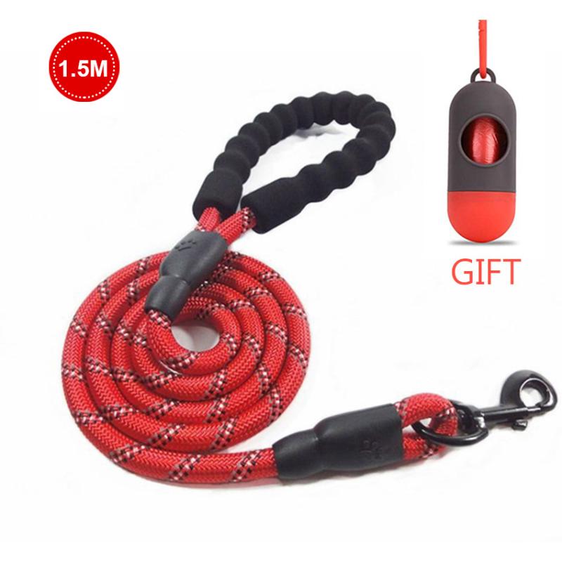 

vovodog Leashes Strong Nylon Line Soft Handle Large Size For Cat Dogs Outdoor Walking Training Reflective Leashes Pets Supplier