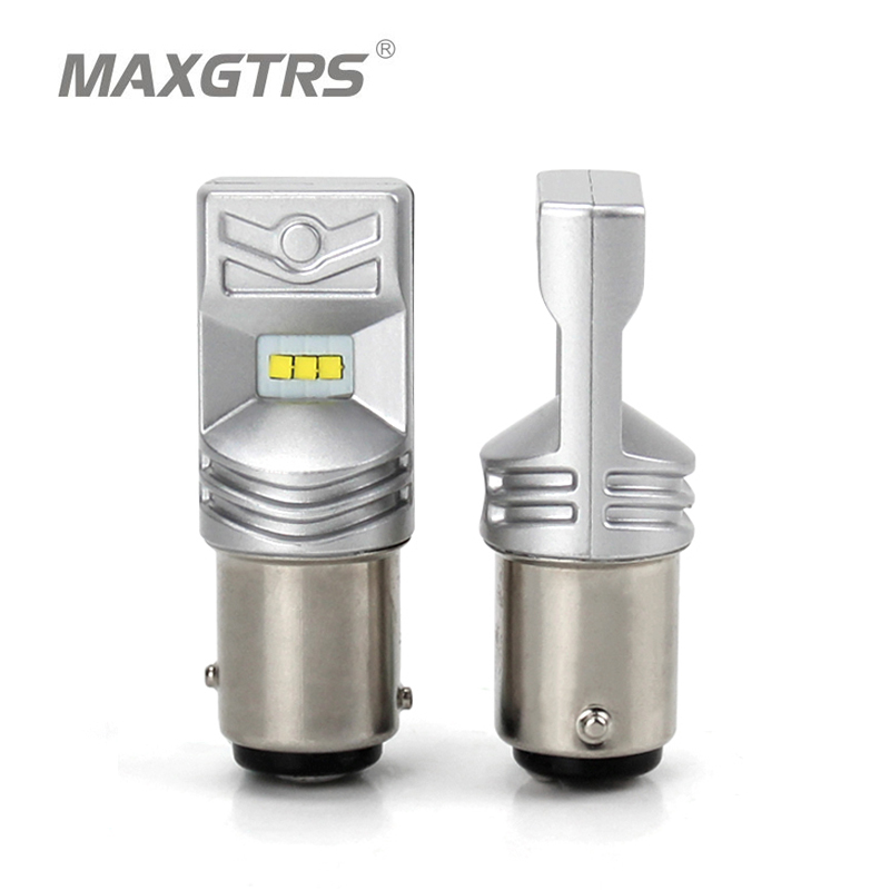 

2x High Power S25 1157 800LM 6500K BAY15D LED Bulb Auto For Turn Signal Lights Reverse Brake Lights Stop Lamp Car Light Source, As pic
