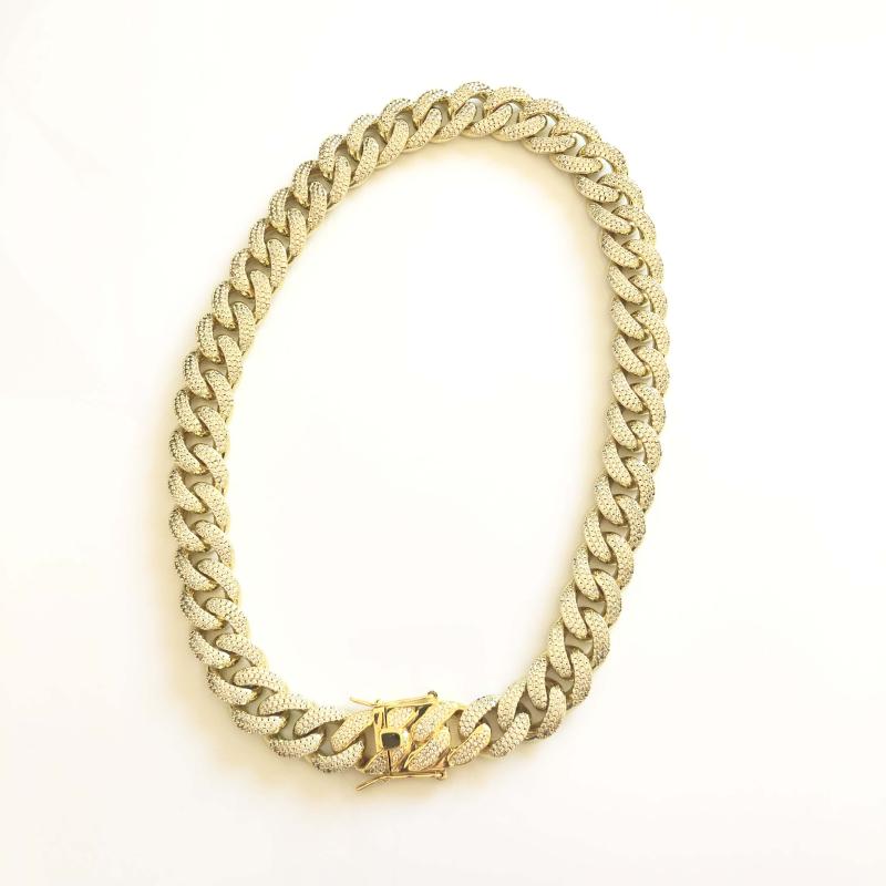 

Men's Hip Hop Gold Color Iced Out Cubic Zircon Necklaces Jewelry Gifts 16" -30