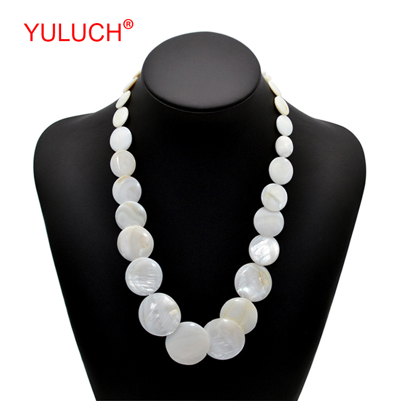 

YULUCH New Creative Personality Fashion Romantic Woman Jewelry Bohemian Joker Trendy Edition Long Shell Beaded Necklace Gift