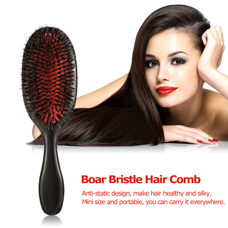 

Women Hair Brush Massage Hairdressing Supplies Hairbrush Comb Brushes Women Hair Combs Boar Bristle Tools Prevent Knotting