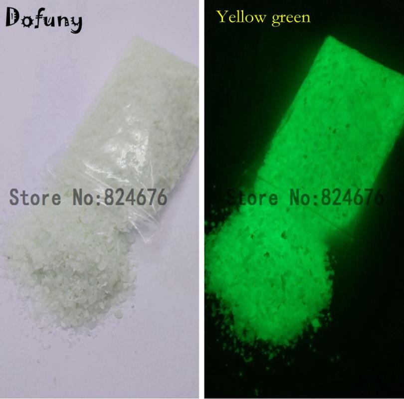 

Bright Yellow-green Luminous Stone Decoration Spall for Fishbowl Glow in dark Sand Glass vial bottle Nail Art Jewelry 100g/lot
