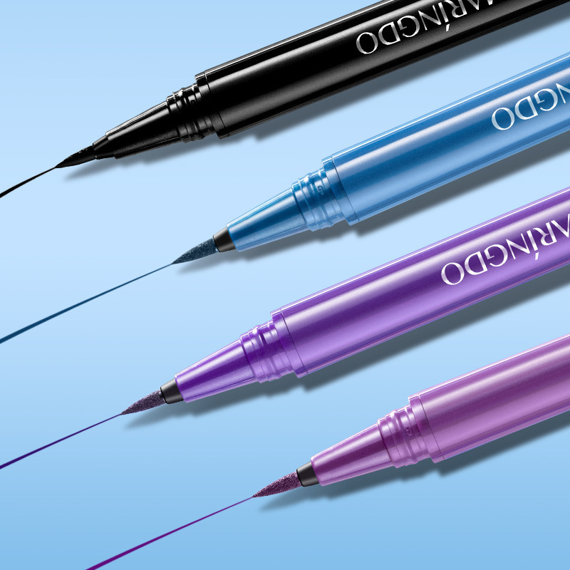 

Liquid Eyeliner 4-Color red eyeliner Fast/Quick Dry pencil makeup Easy to Wear Long-lasting Natural, Purple